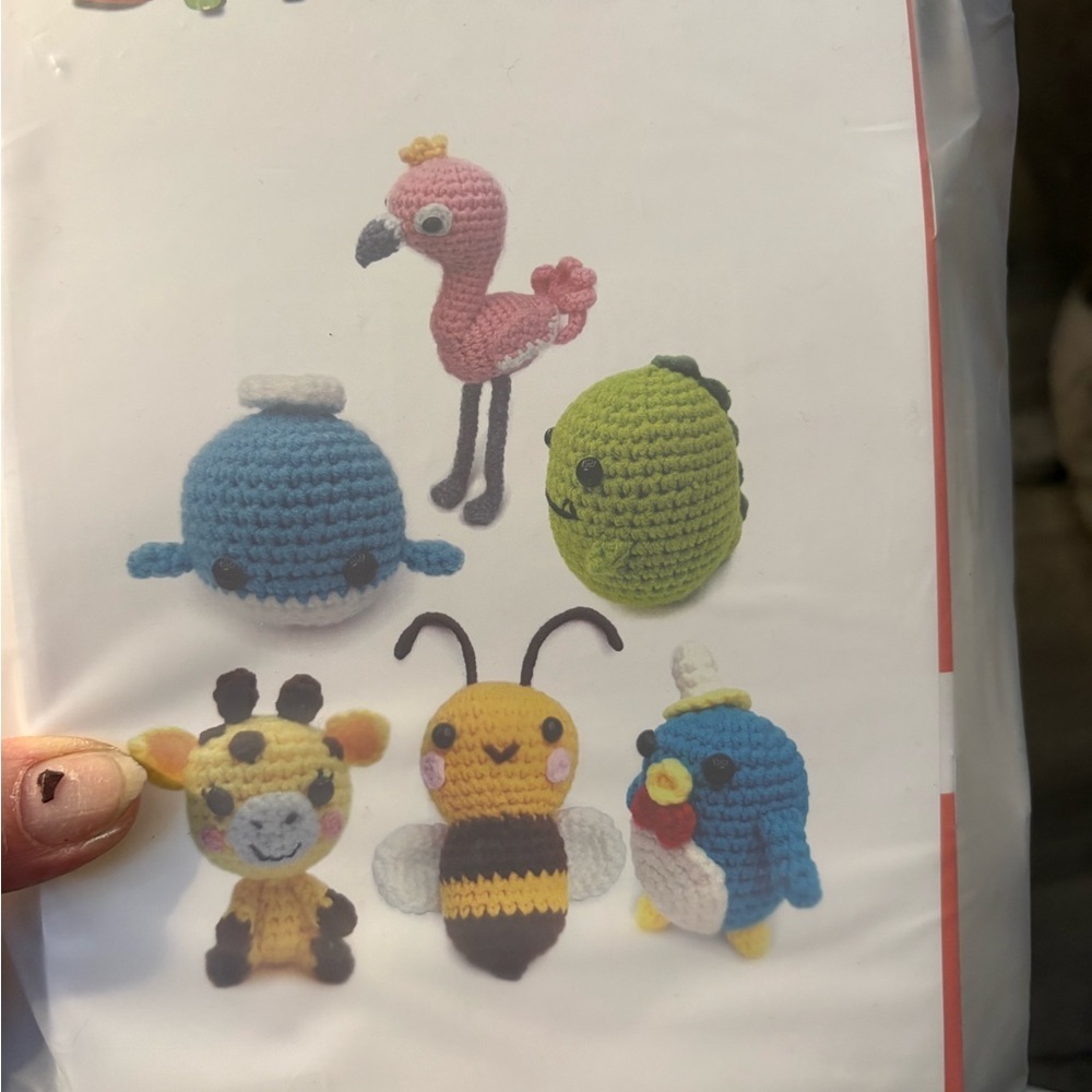 Handmade Crochet Animal Amigurumi Set - Pink Flamingo, Blue Whale & More